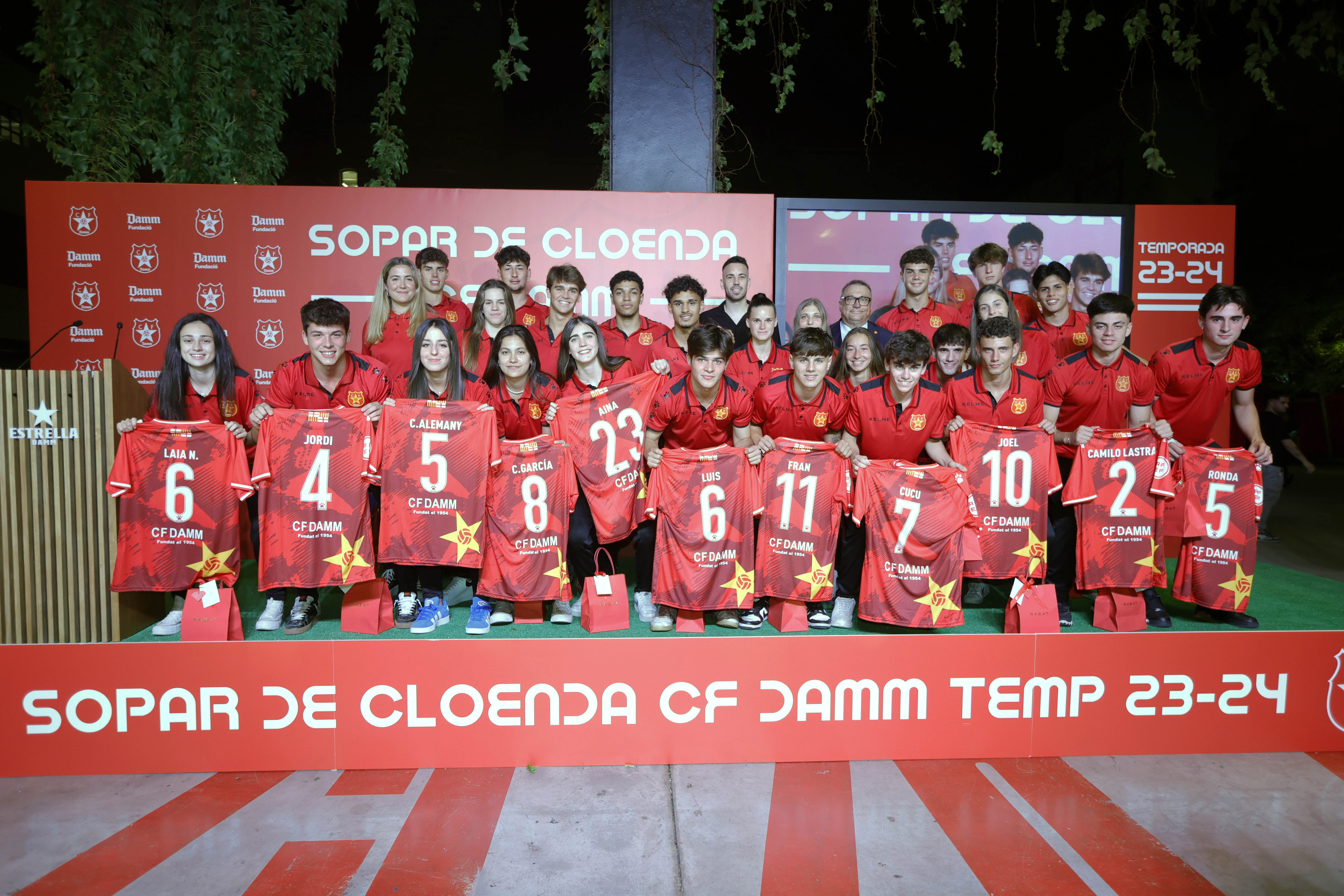 El CF Damm tanca la temporada 2023-24 amb el seu tradicional Sopar de Cloenda